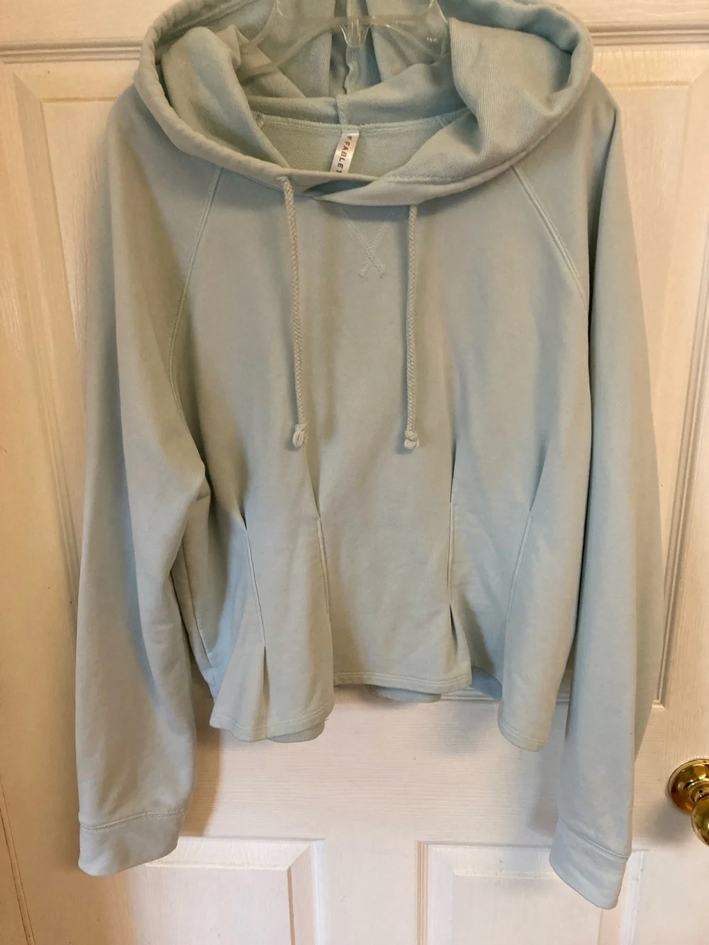 Light Blue Fabletics Hoodie Sweatshirt - Picture 1 of 7